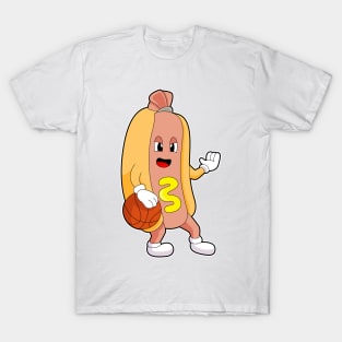 Hotdog Basketball player Basketball T-Shirt